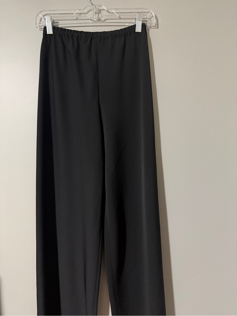 Madewell Women's Crepe Black Wide-Leg Pull-On Pants